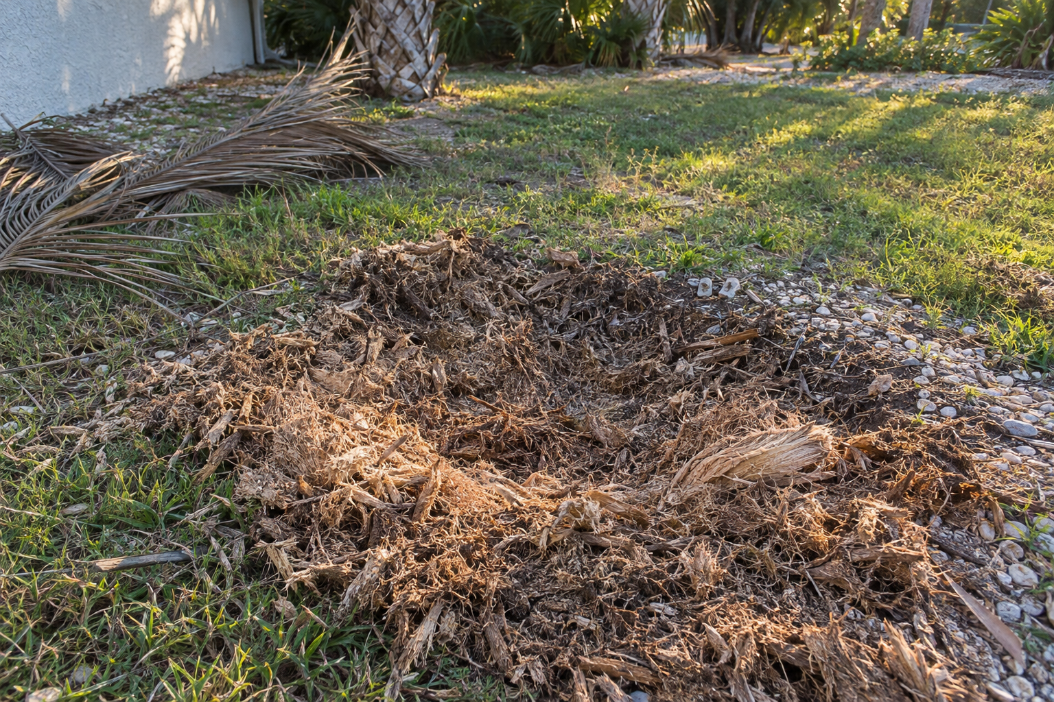 palm stump grinding